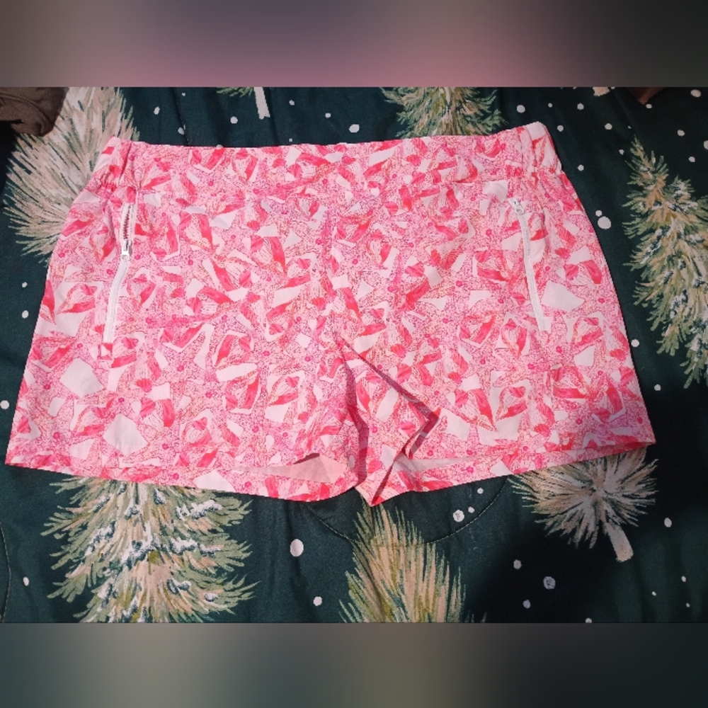 Reel Legends Pink and White Shorts